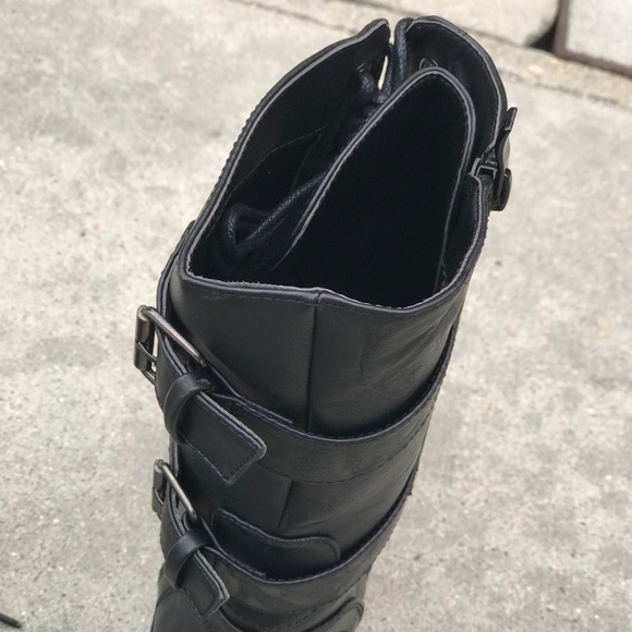 Last 1 Size 6 Nature Black Combat Boot Buckle deco - Picture 7 of 8